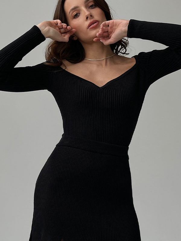 Vale Selene Square-Neck Sweater