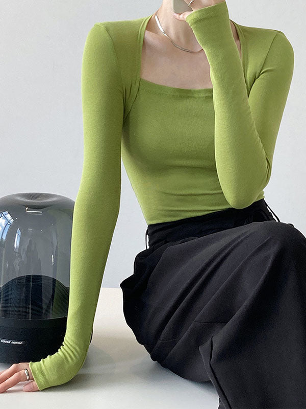 Vera Liora Square-Neck Top