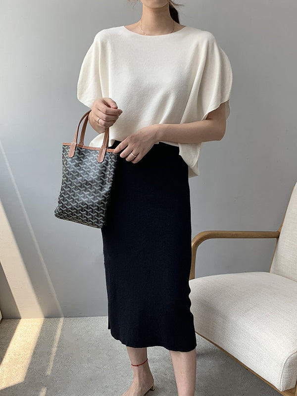 Vale Off-Shoulder Knit Pullover