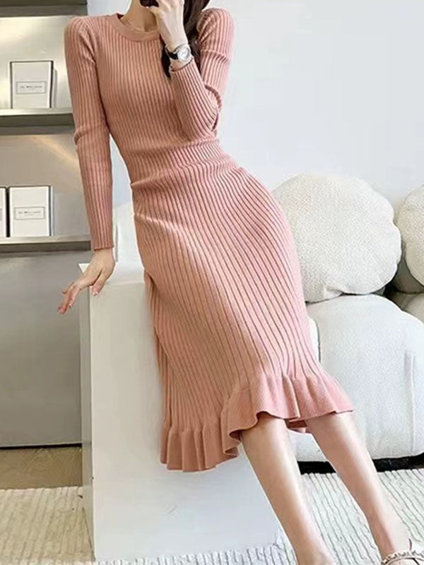 Vale Renée Ruffle Sweater Dress