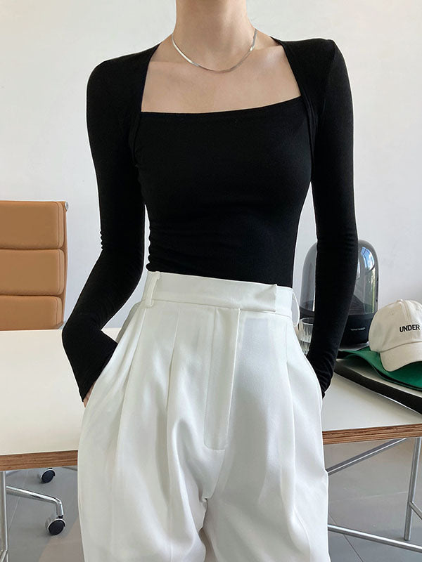 Vera Liora Square-Neck Top