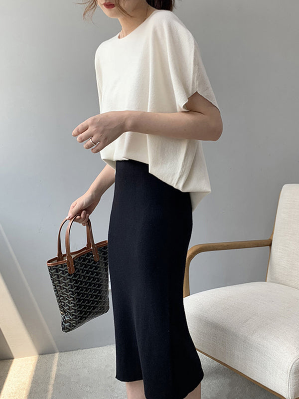 Vale Off-Shoulder Knit Pullover