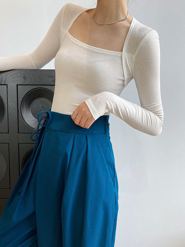 Vera Liora Square-Neck Top