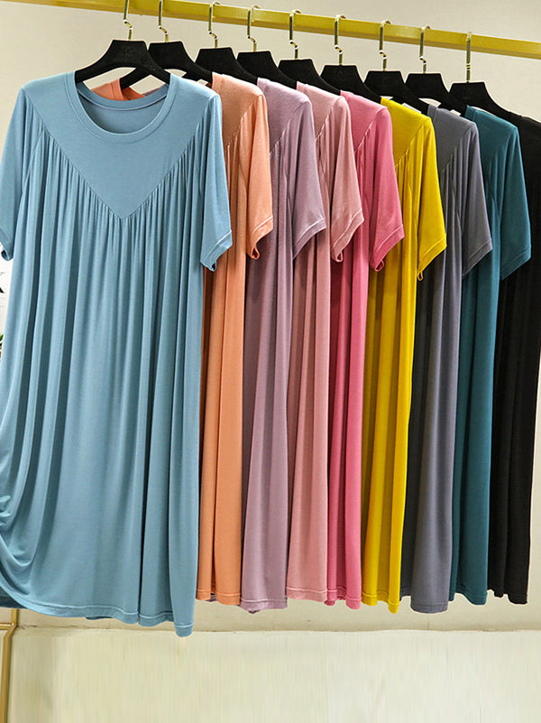 Vale Aurelia Pleated Lounge Dress