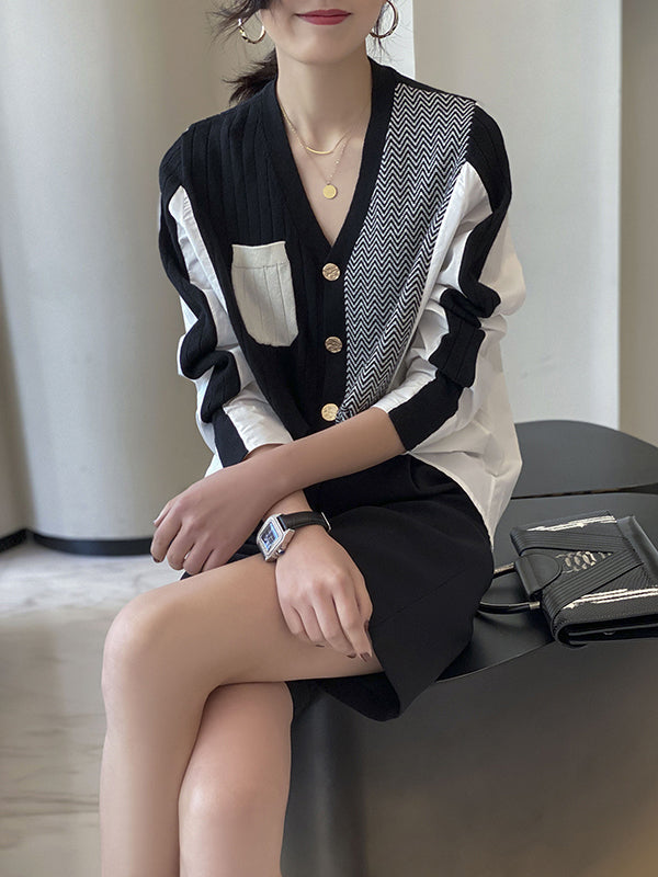 Vera Elodie Contrast Cardigan