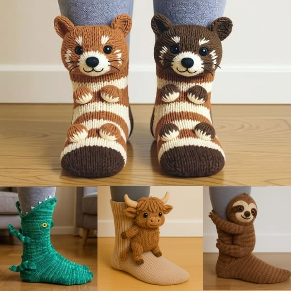 Vera®- Cozy Animal Knit Socks