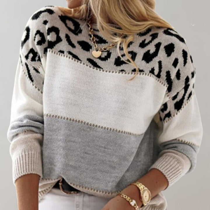 Vera® – Leopard Print Casual Sweater