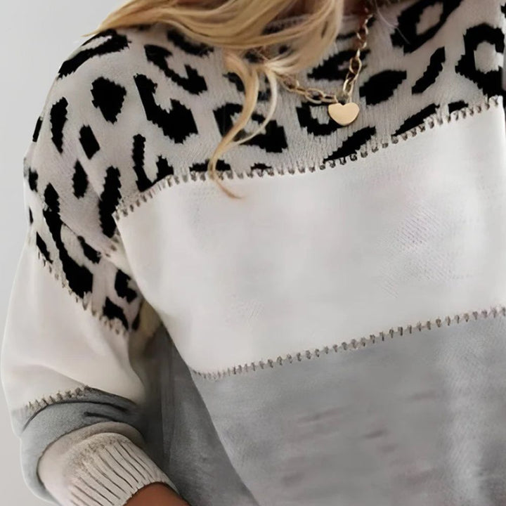 Vera® – Leopard Print Casual Sweater
