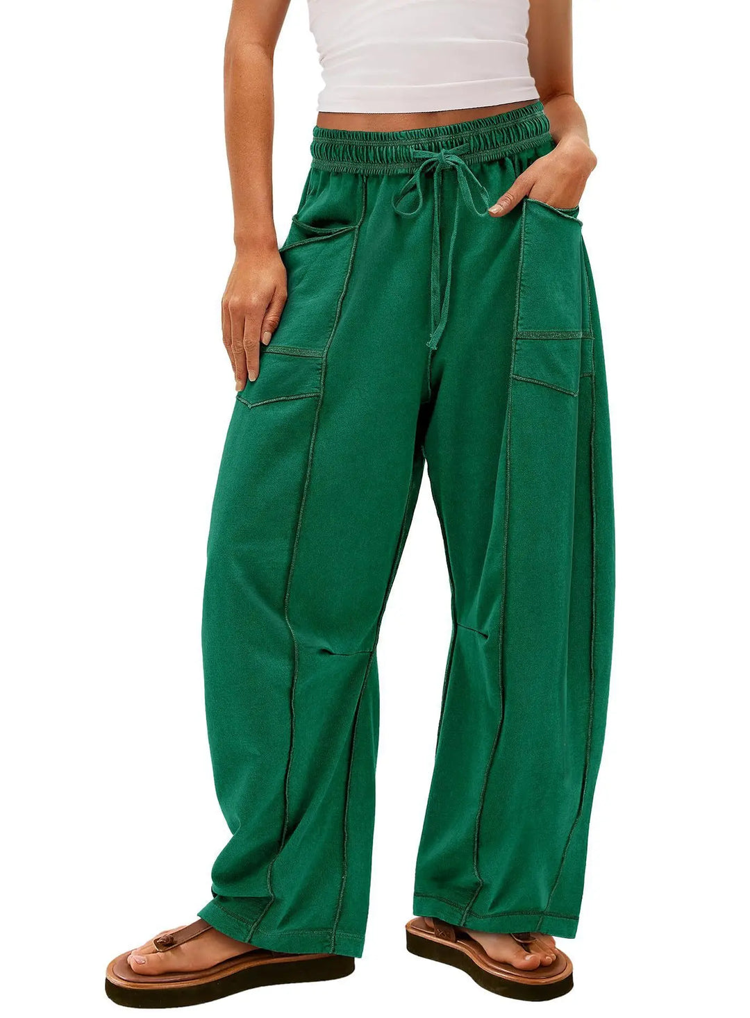 Vale® – Relaxed Fit Wide Leg Trousers