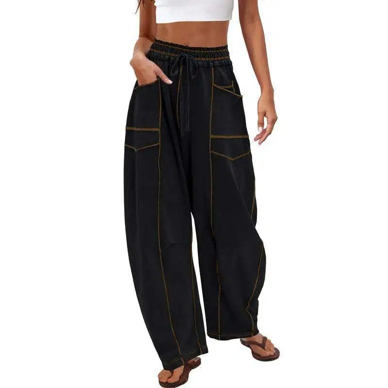 Vale® – Relaxed Fit Wide Leg Trousers