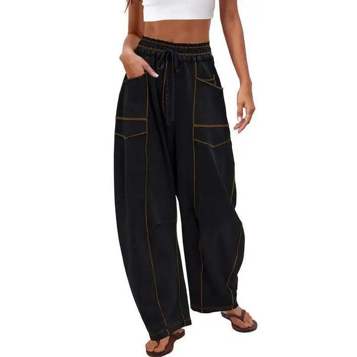 Vale® – Relaxed Fit Wide Leg Trousers