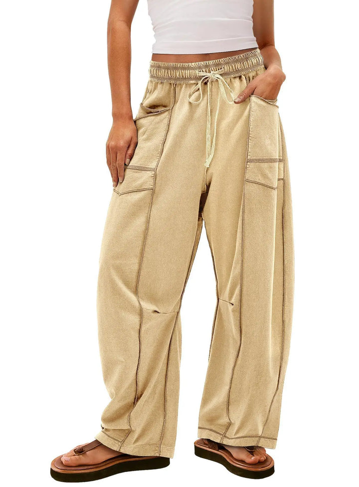Vale® – Relaxed Fit Wide Leg Trousers
