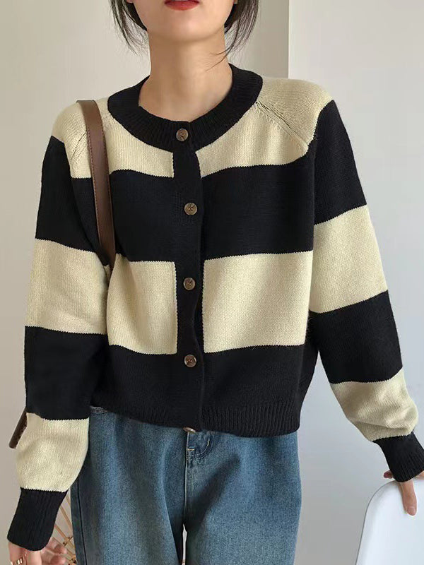 Vera Elise Striped Cardigan