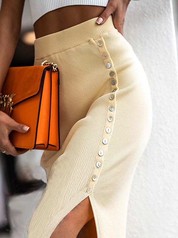 Vera Sylvie Split Skirt