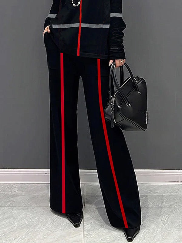 Vale Noir Stride Wide-Leg Pants