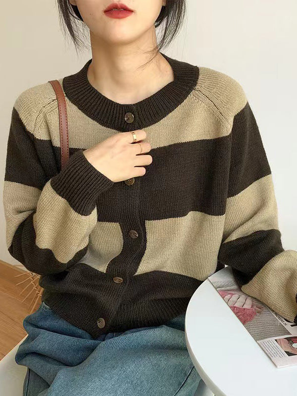 Vera Elise Striped Cardigan