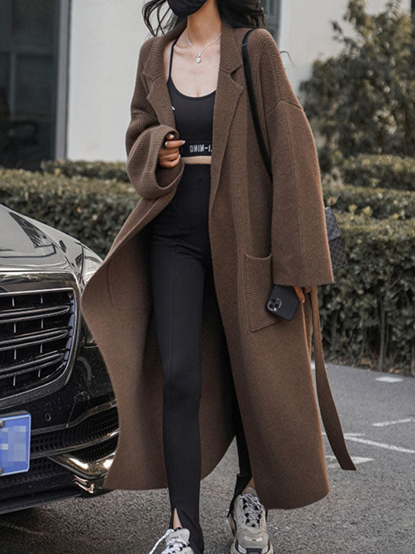 Vale Marais Wool Drape Coat