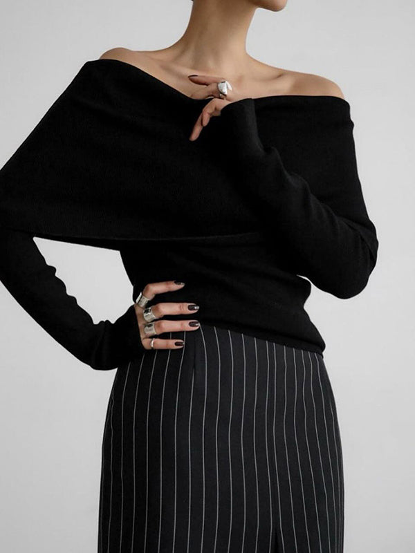 Vera Lévoire Off-Shoulder Knit