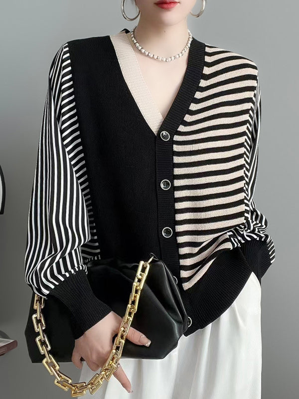 Vera Elise Striped Cardigan