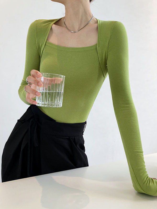 Vera Liora Square-Neck Top