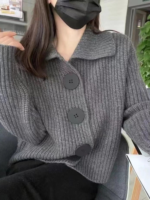 Vale Nara Buttoned Lapel Cardigan