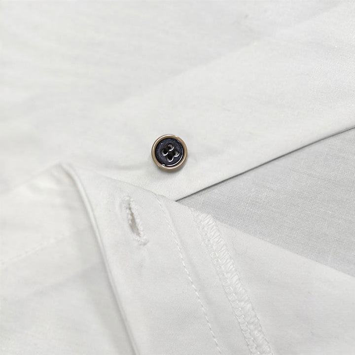 Long Sleeves Asymmetric Buttoned Split-Front Blouses&Shirts Tops