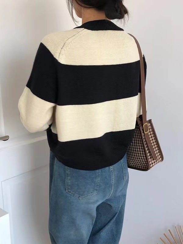 Vera Elise Striped Cardigan