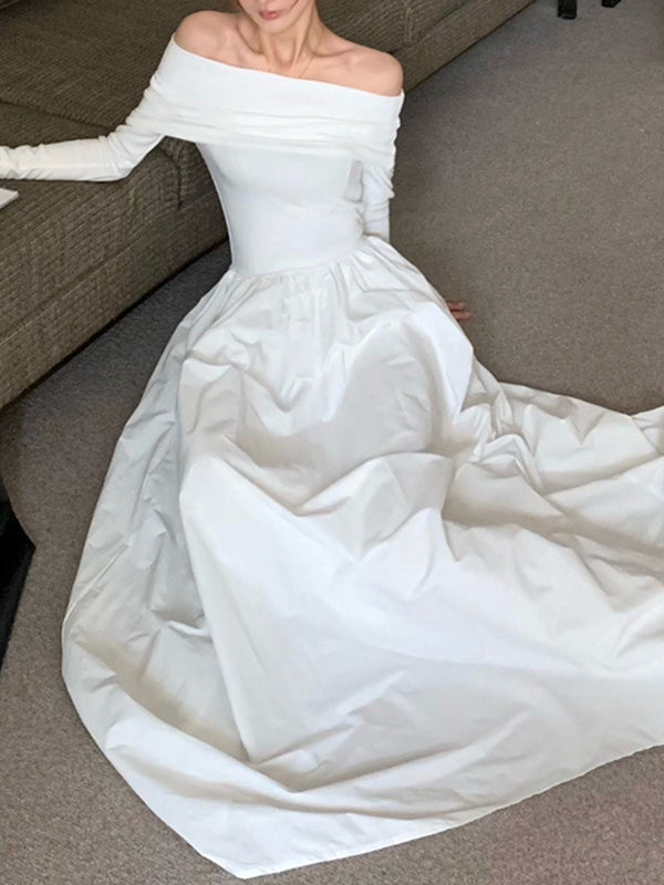 Vale Amoura Pleated Gown