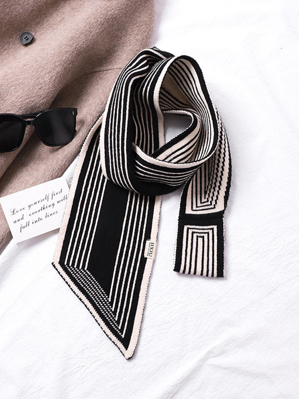 Vera Amélise Striped Scarf