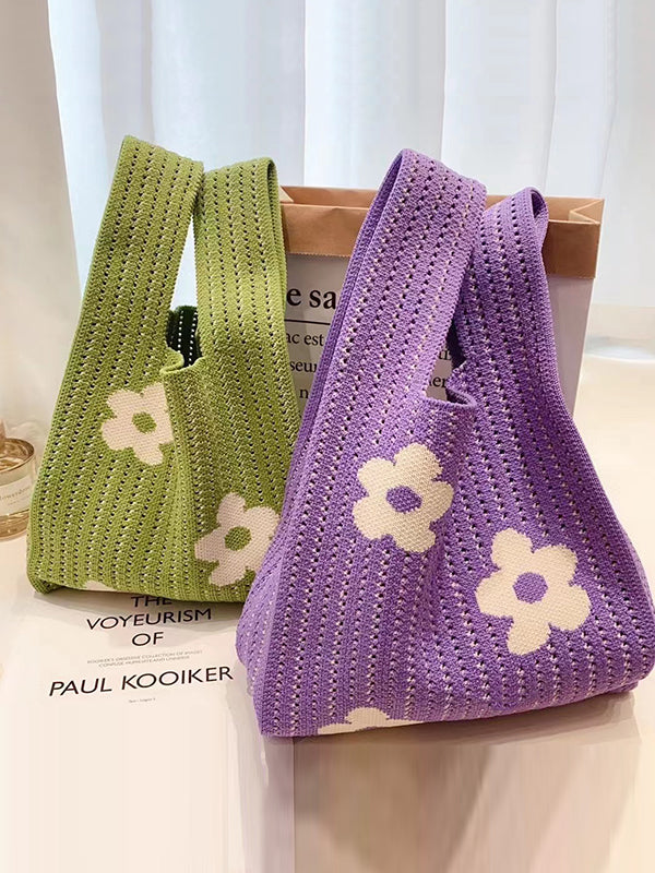 Vale Fiore Knit Handbag