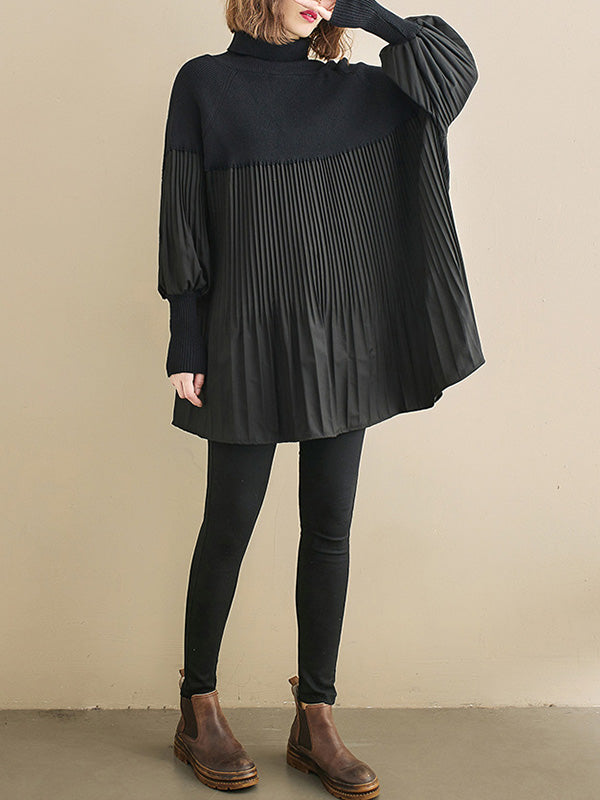 Vera Solenne Pleated Knit Top