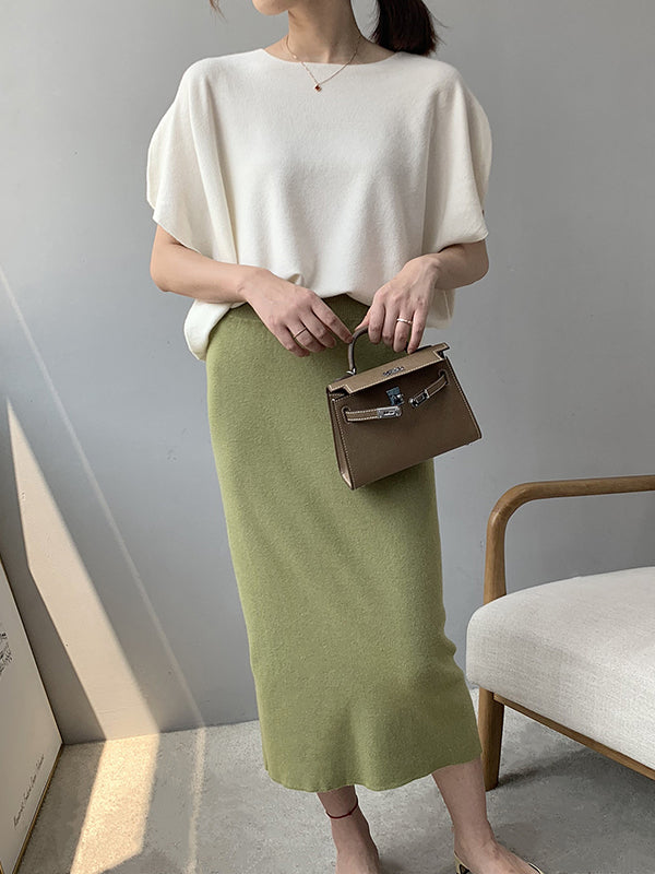 Vale Off-Shoulder Knit Pullover