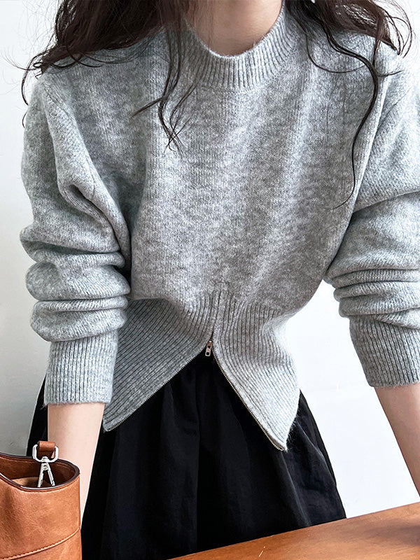 Vale Modern Ease Zip Sweater