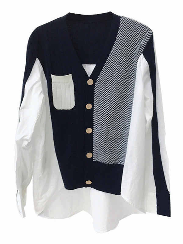 Vera Elodie Contrast Cardigan