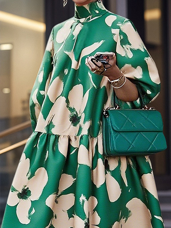 Vale Serene High-Neck Dress