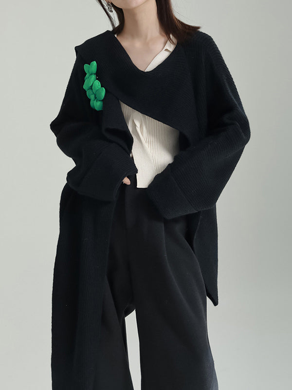 Vera Bloom Asymmetric Cardigan