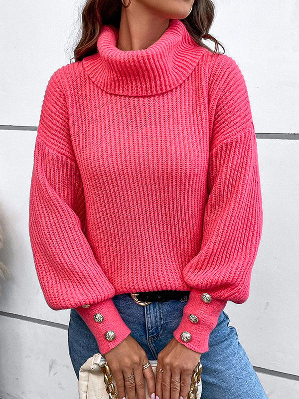Vale Buttoned Charm Sweater