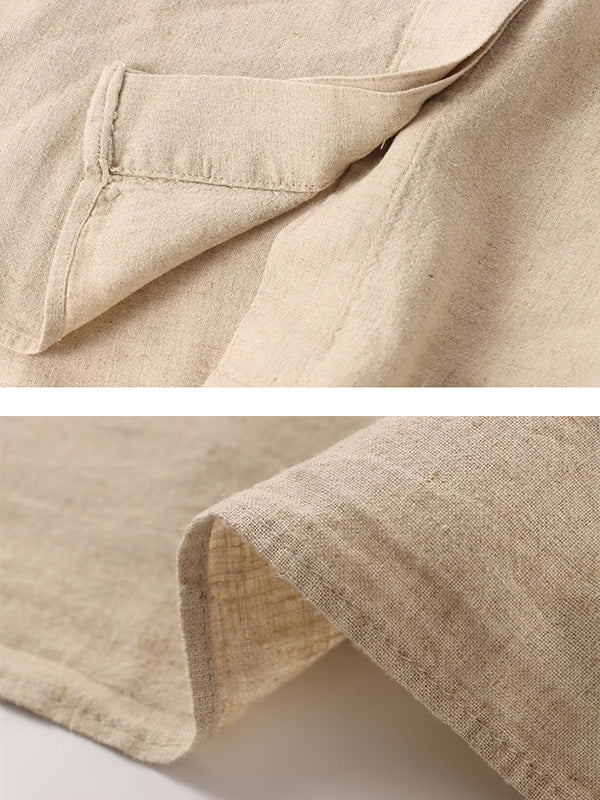 Loose Solid Color Split-Joint Split-Side Lapel Blouse + Elasticity Pleated Pants Trousers Two Pieces Set