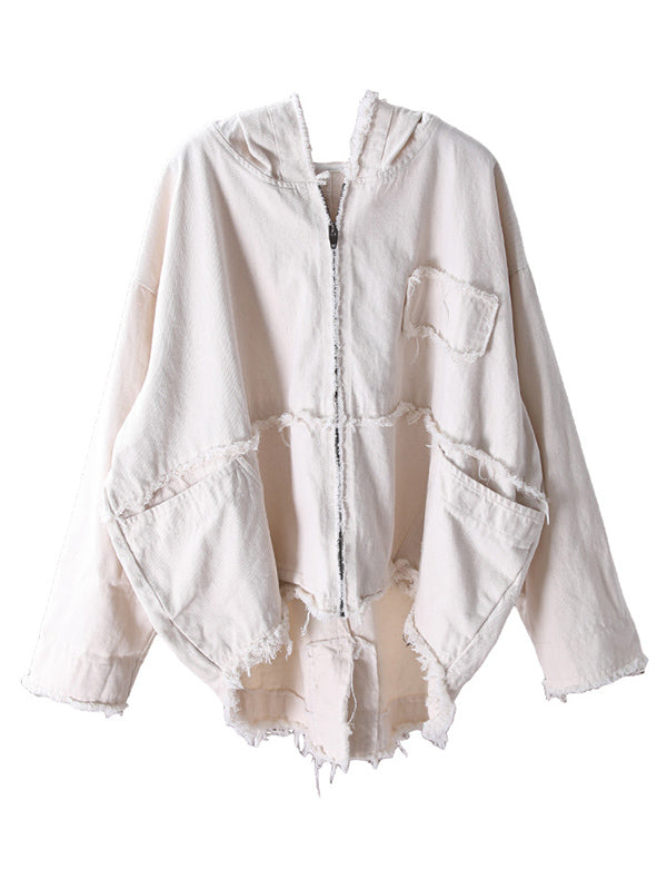 Original Solid Hooded Denim Outwear