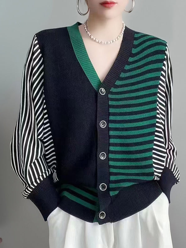 Vera Elise Striped Cardigan