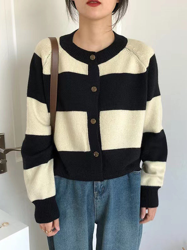 Vera Elise Striped Cardigan