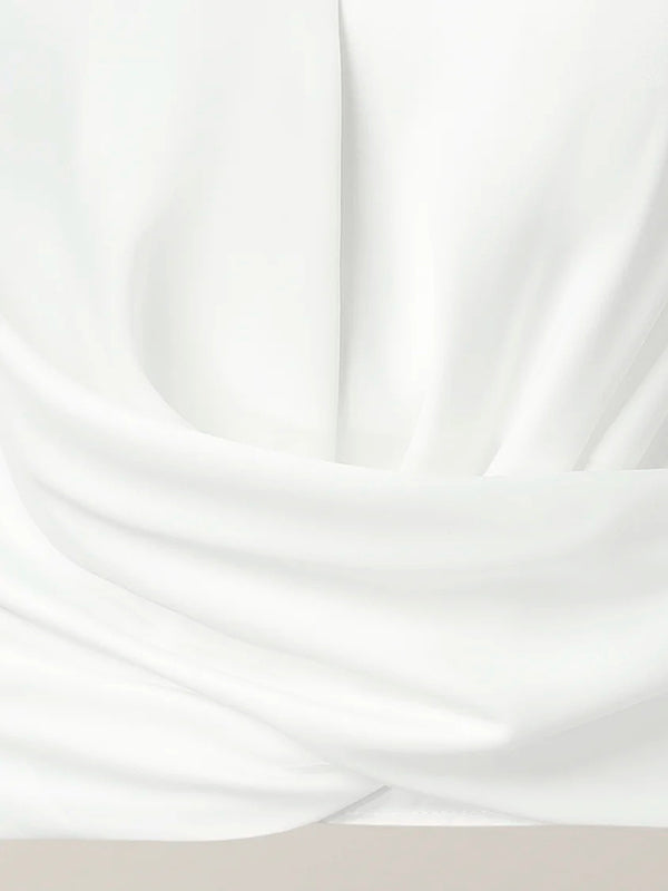 Long Sleeves Solid Color Zipper V-neck Blouses&shirts Tops