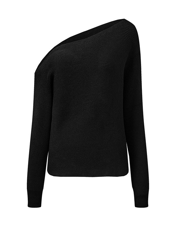 Vera Elora One-Shoulder Sweater