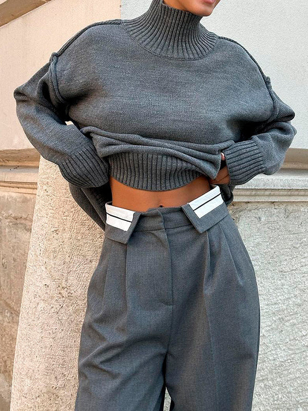 Vale Aurelle High-Neck Sweater