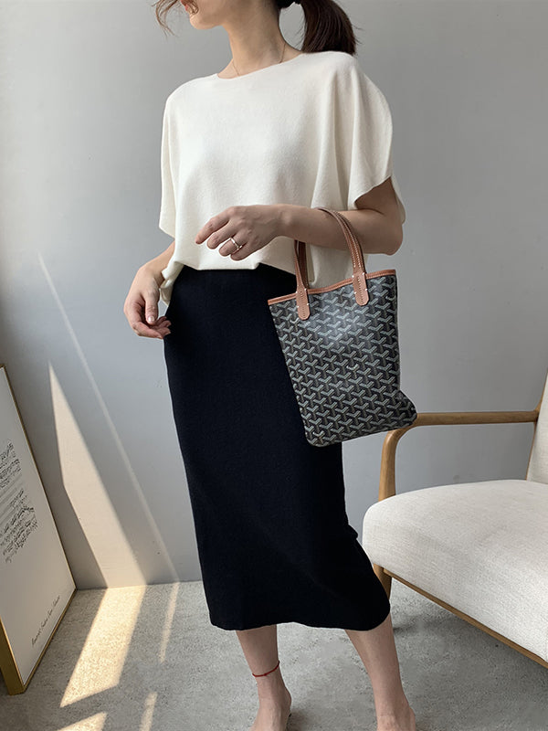 Vale Off-Shoulder Knit Pullover