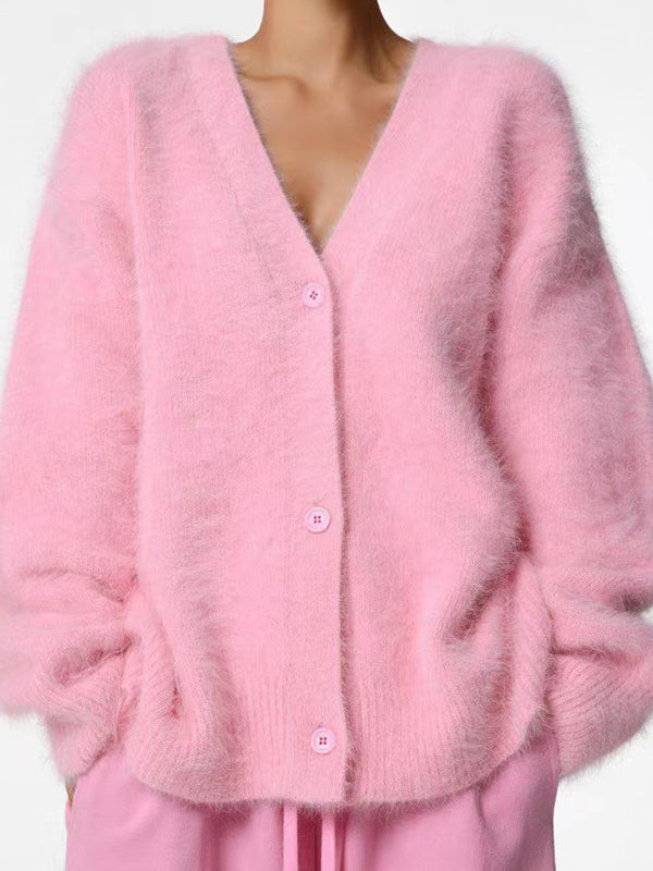 Vale Cozy Luxe V-Neck Cardigan