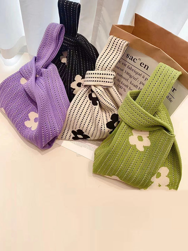 Vale Fiore Knit Handbag