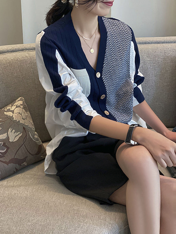 Vera Elodie Contrast Cardigan