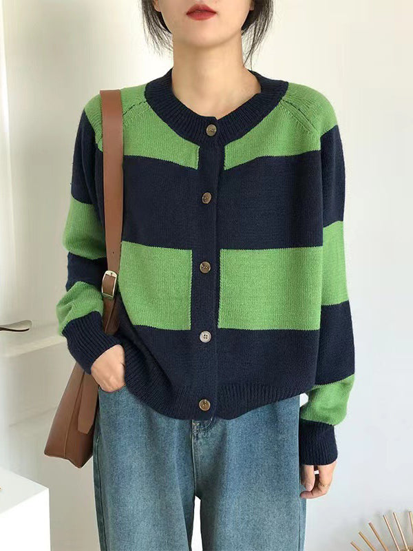 Vera Elise Striped Cardigan