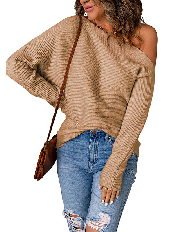 Vera Elora One-Shoulder Sweater